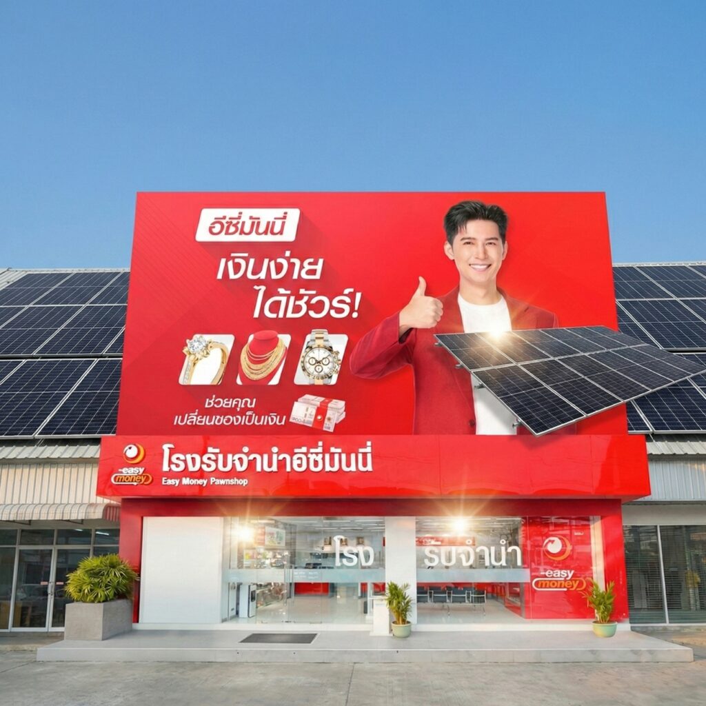 Easy Money Group ทุ่ม 40 ล้านบาท ปักธงโซลาร์เซลล์ครบทุกสาขาขับเคลื่อนองค์กรคาร์บอนต่ำ